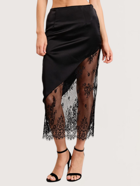 Asymmetrical Lace Skirt