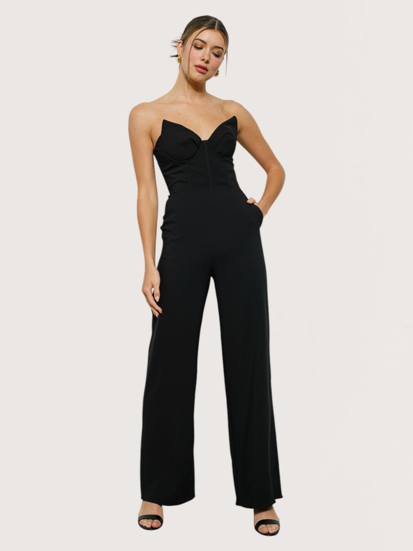 Sweetheart Neckline Jumpsuit