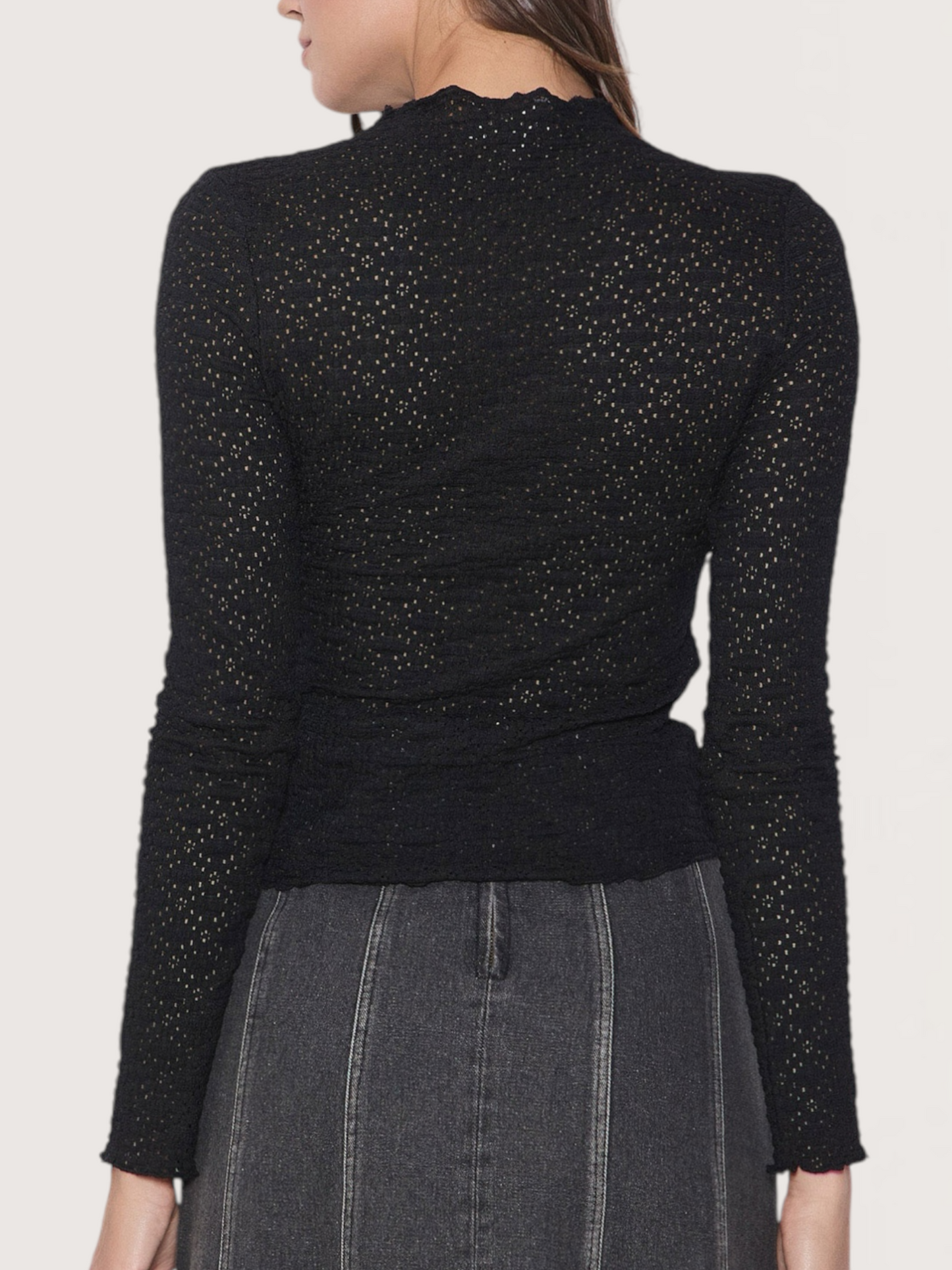 Lace Mock Neck Top