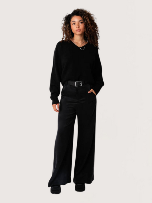 Alexi Wide Leg Pant | Black