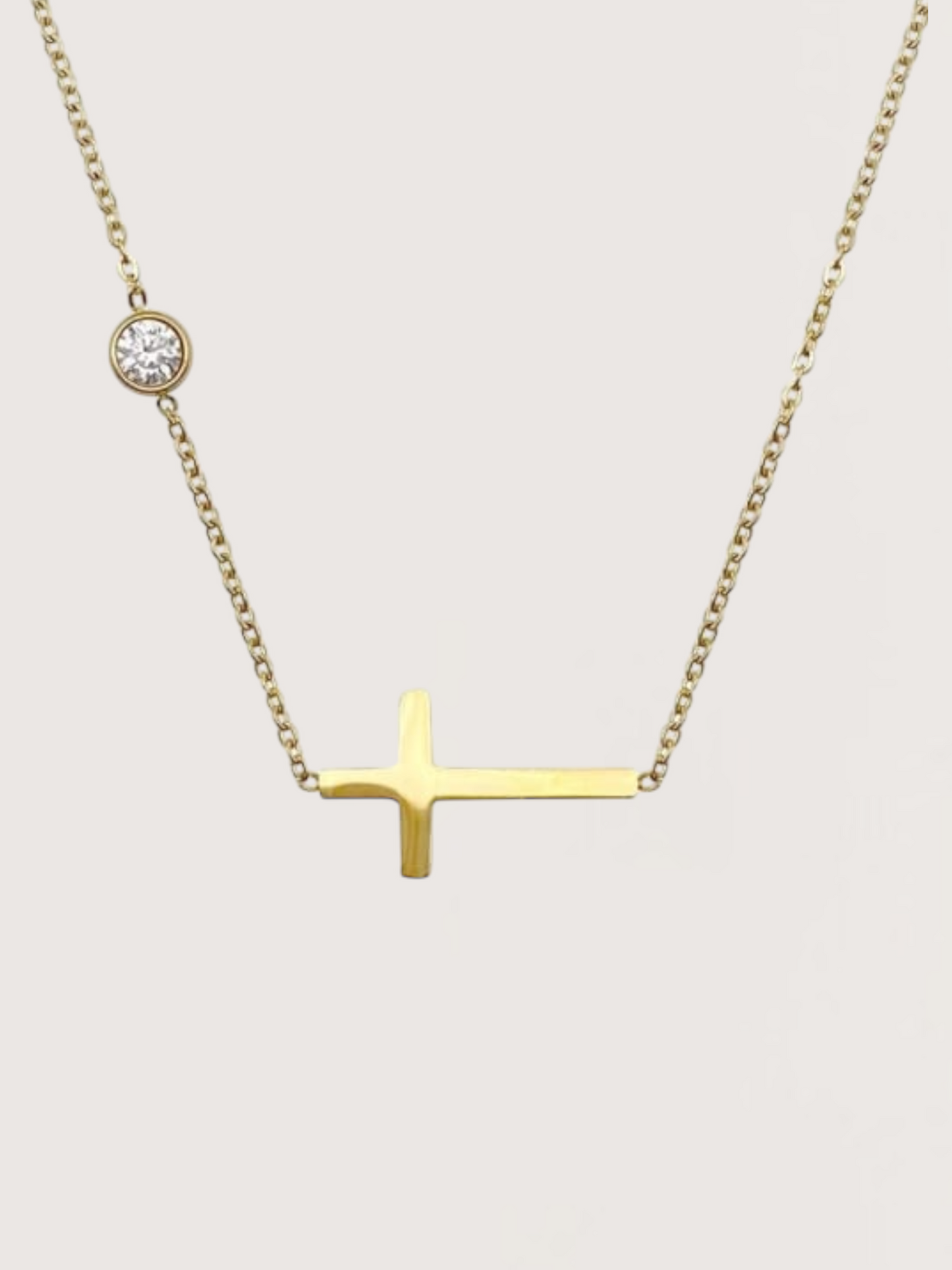 Cross Gem Necklace