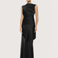 Open Back Slip Maxi | Black